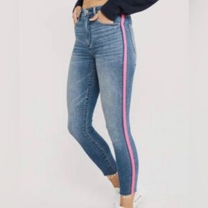 Abercrombie & Fitch high rise simone ankle skinny long